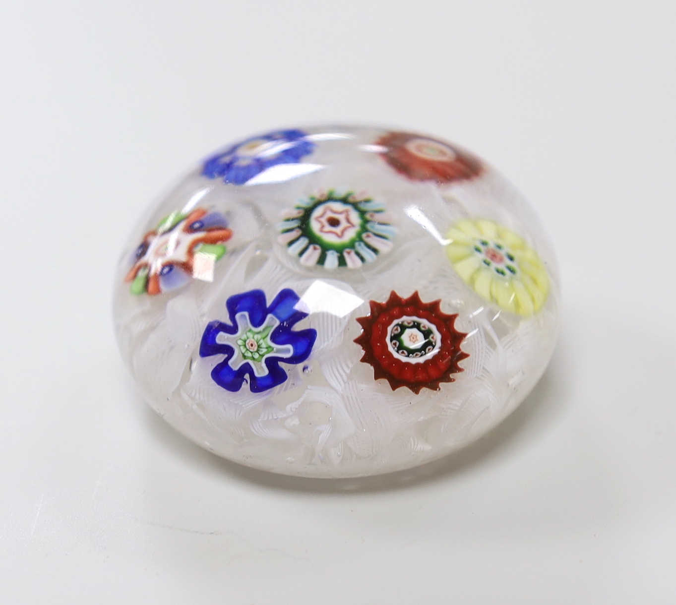 A Baccarat scattered millefiori paperweight, 5cm diameter